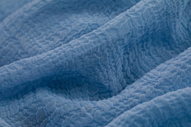 Photo thick and soft blue blanket