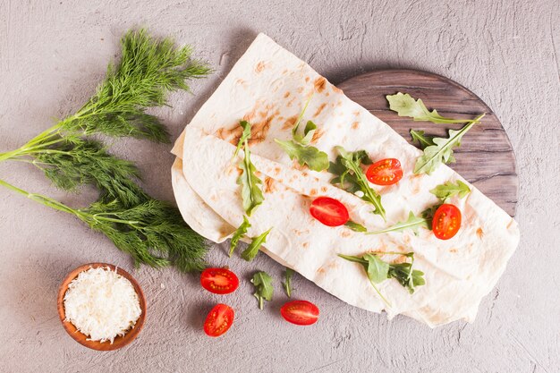 Thin armenian pita bread