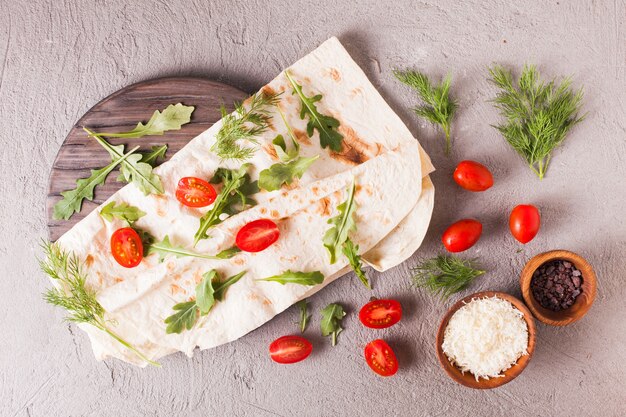 Thin armenian pita bread