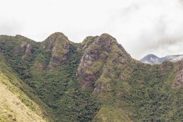 Photo of the thin mountain track in brazil