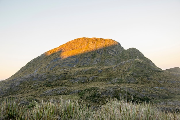 Photo of the thin mountain track in brazil