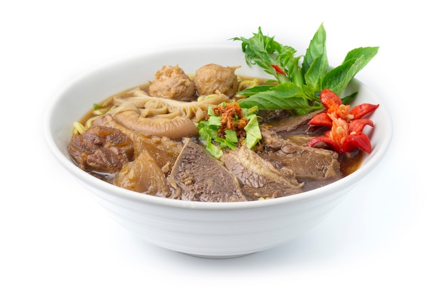 Thin Noodles with Braised Stewed Mix Beef