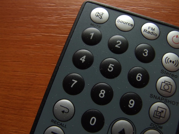 thin remote closeup