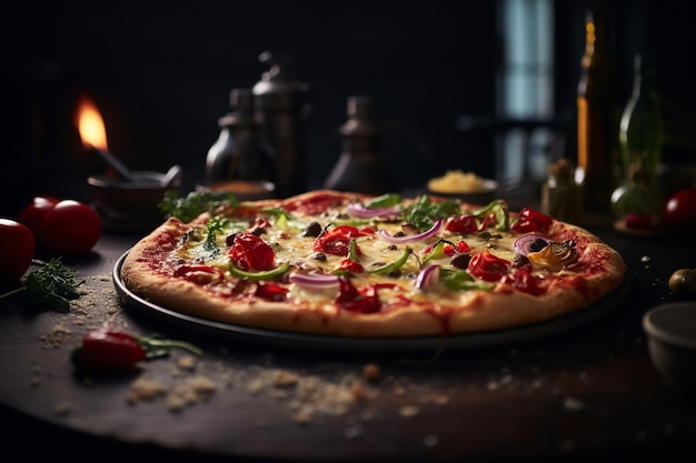 ThinCrust Pizza with Artisanal Ingredients