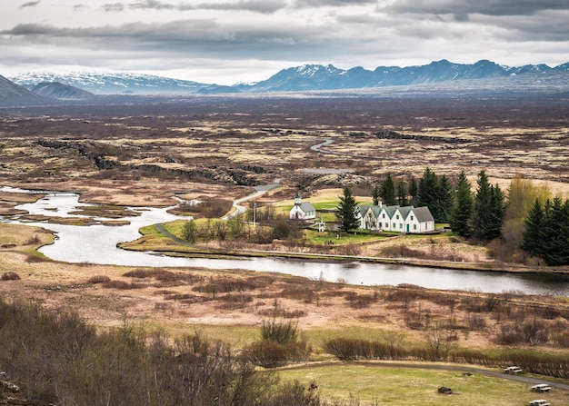 Thingvellir nationaal park in ijsland