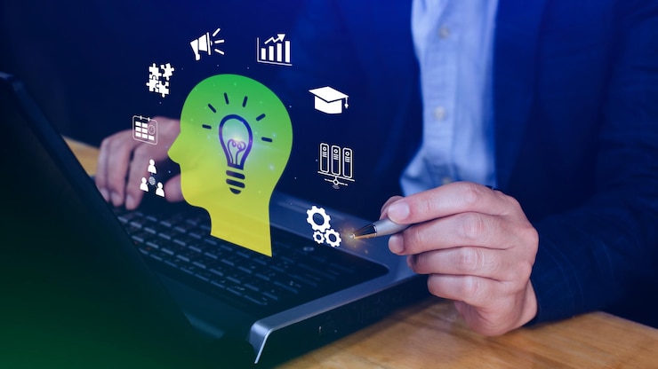 Photo thinking skills for business leader and manager concept team critical creative systematic thinking skill upskilling reskilling new skill for employees competency development business succes