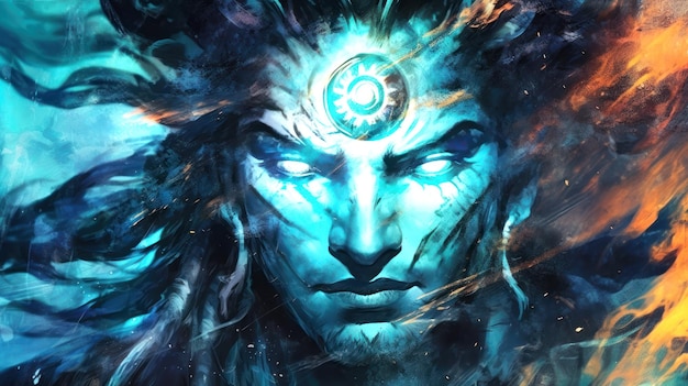 The Third Eye of Shiva A Mythological and Cosmic Illustration of the Hindu Gods Destructive Power
