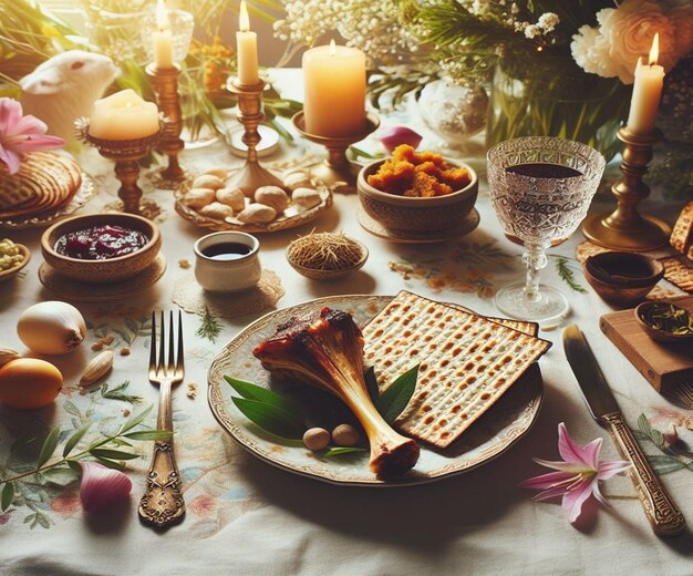 Photo this 3d beautiful illustration is made for the passover event