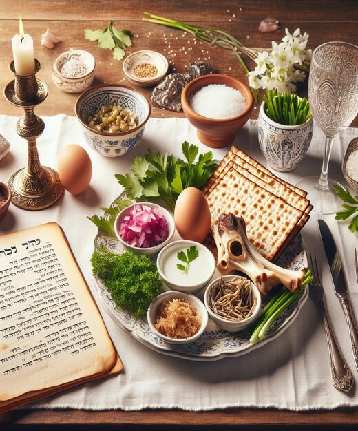 Photo this 3d beautiful illustration is made for the passover event