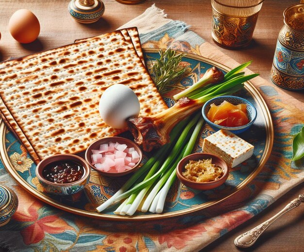 Photo this 3d beautiful illustration is made for the passover event