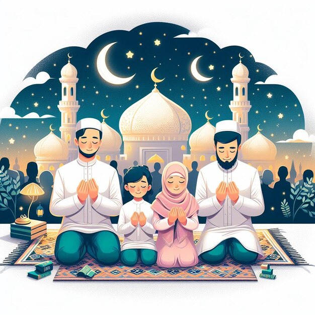 This 3D design is made for Islamic events like Eid ul Fitr and Eid ul Adha
