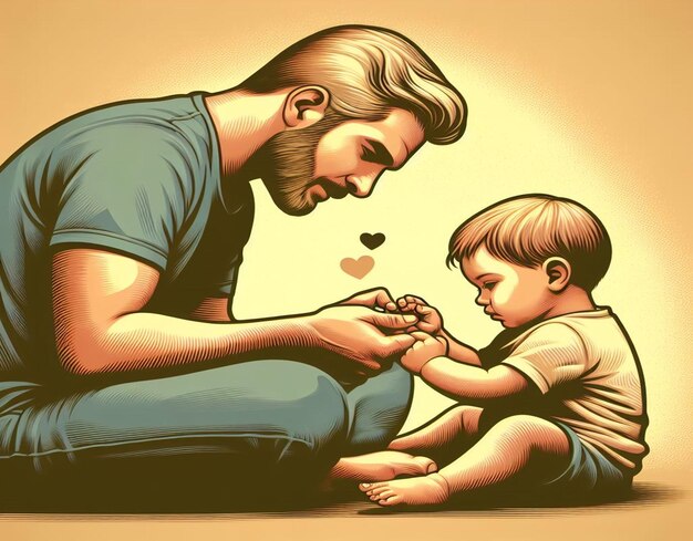 This 3d illustration is designed for Happy Fathers day