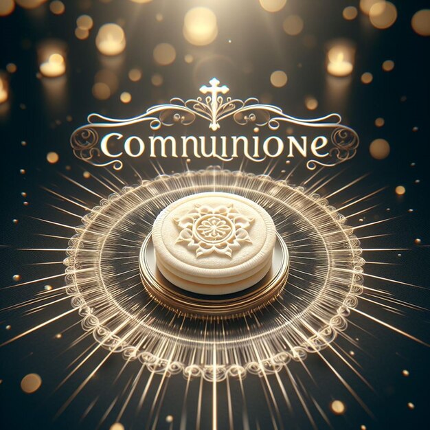 Photo this beautiful design is made for the communione event