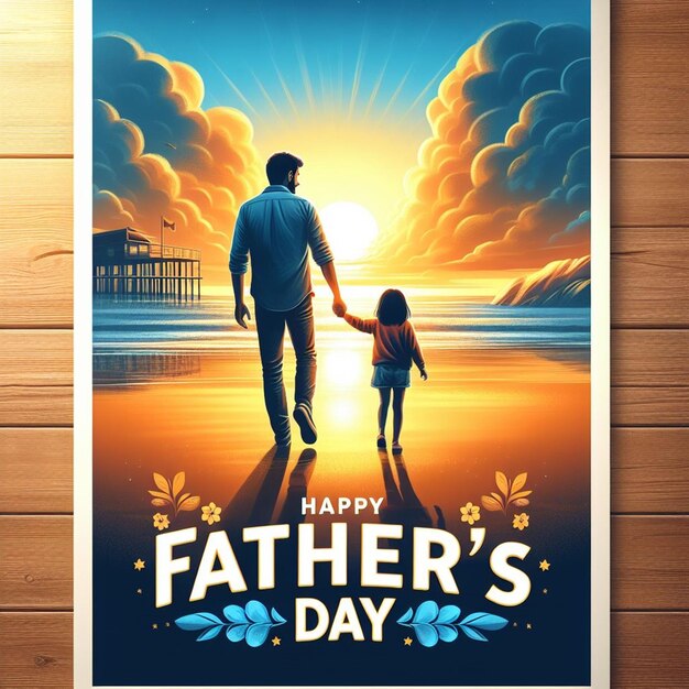 Photo this beautiful design is made for happy fathers day