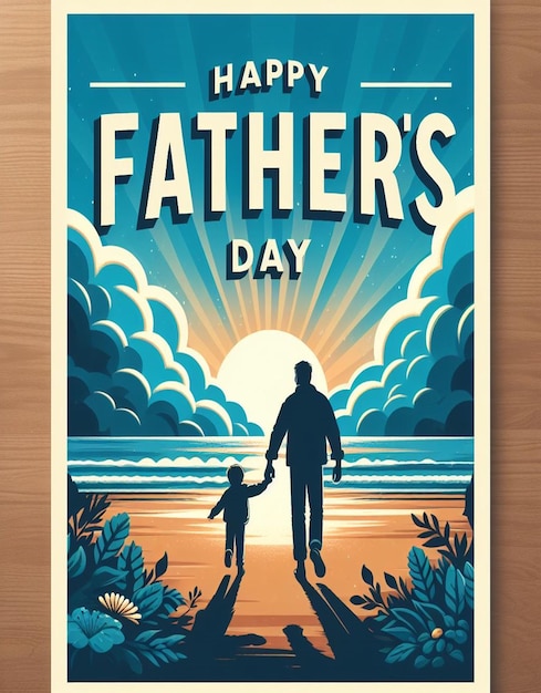 Photo this beautiful design is made for happy fathers day