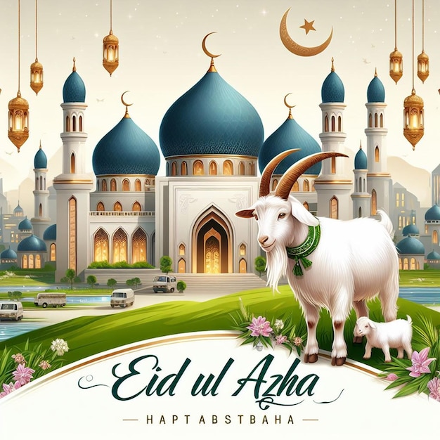 This beautiful design is made for the Islamic mega event Eid ul Adha