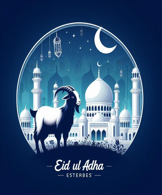 Photo this beautiful design is made for the islamic mega event eid ul adha