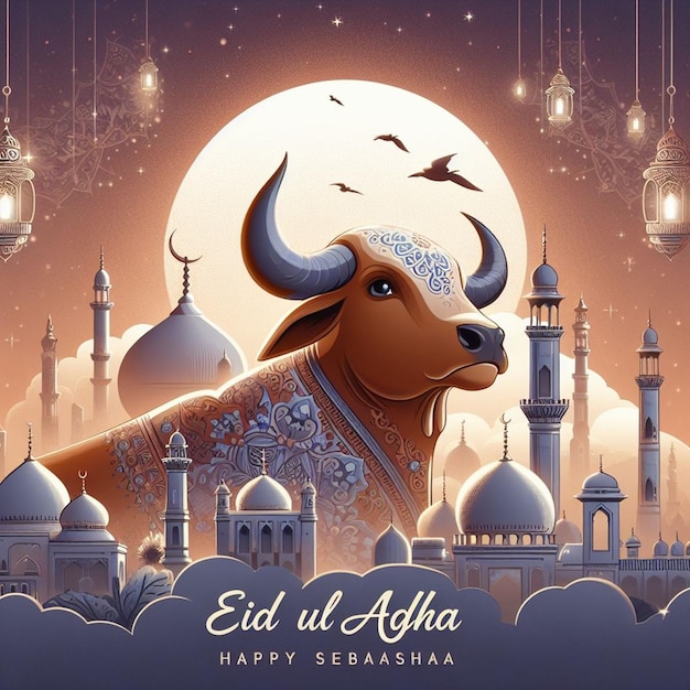 Foto questo bellissimo disegno è fatto per il mega evento islamico eid ul adha