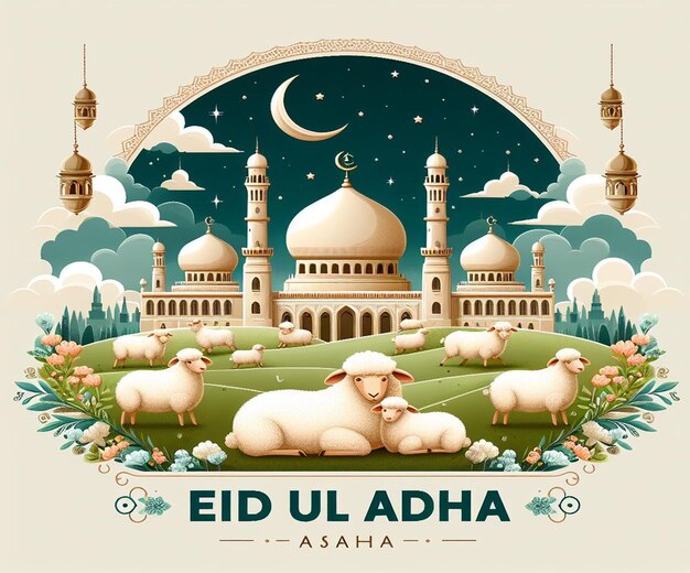 This beautiful design is made for the Islamic mega event Eid ul Adha