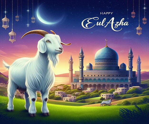 This beautiful design is made for the Islamic mega event Eid ul Adha