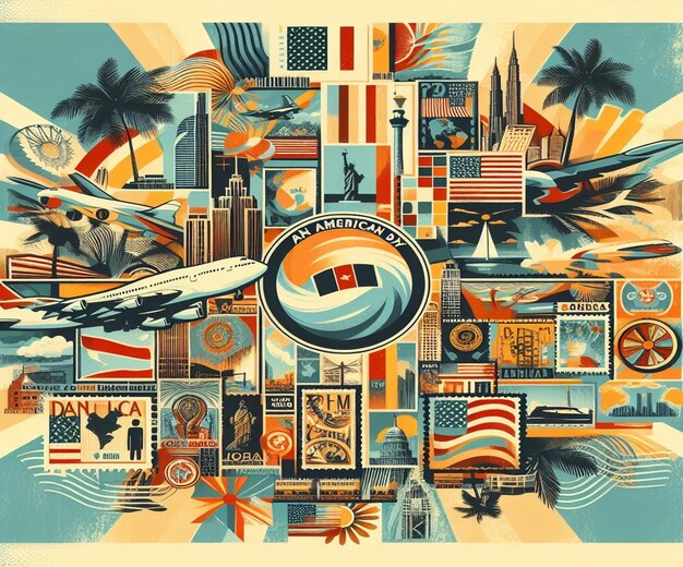 Photo this beautiful design is made for pan american day