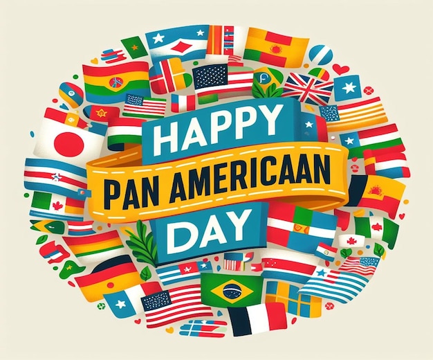 Photo this beautiful design is made for pan american day