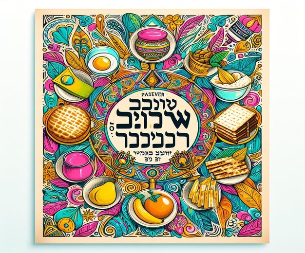 Photo this beautiful design is made for the passover event