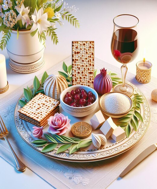 Photo this beautiful design is made for the passover event