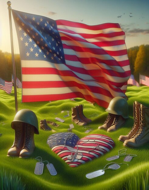 Foto questo bellissimo disegno è fatto per vari eventi americani come il memorial day