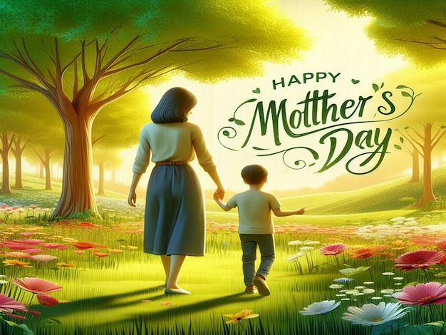 This beautiful floral 3D design is created for Happy Mothers Day