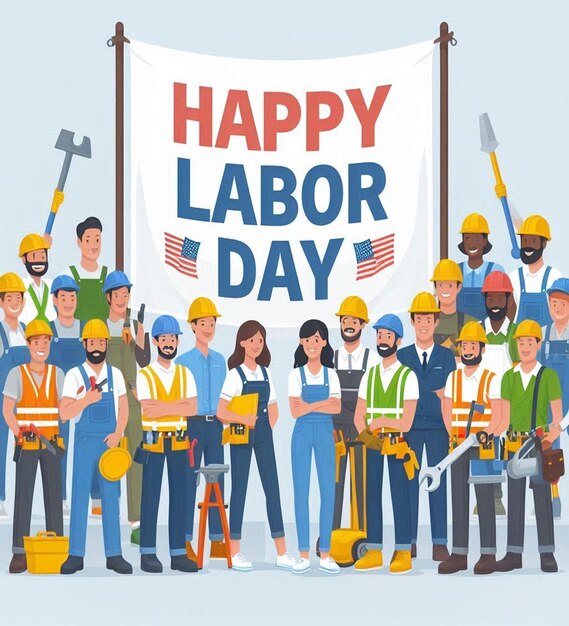 Photo this beautiful image is generated for happy labour day