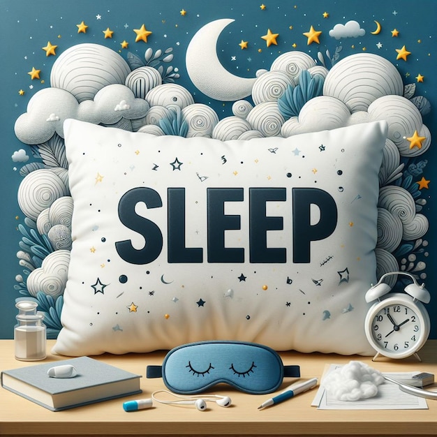 This beautiful and vibrant design is created on the occasion of World Sleep Day