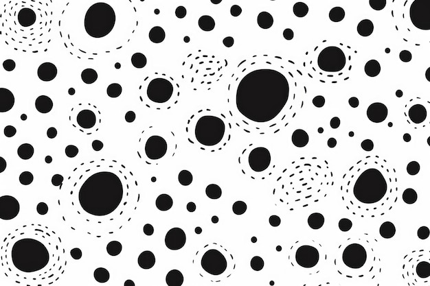 This black and white polka dot pattern adds visual appeal to any design