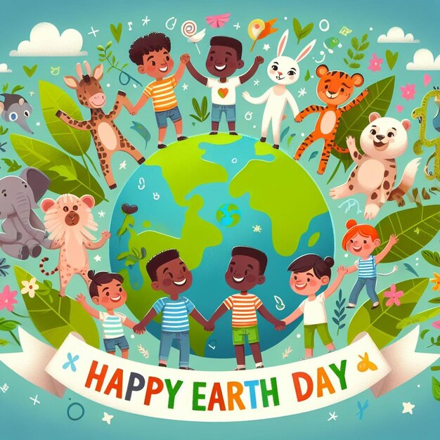 Photo this design is made for different days like earth day world environment day