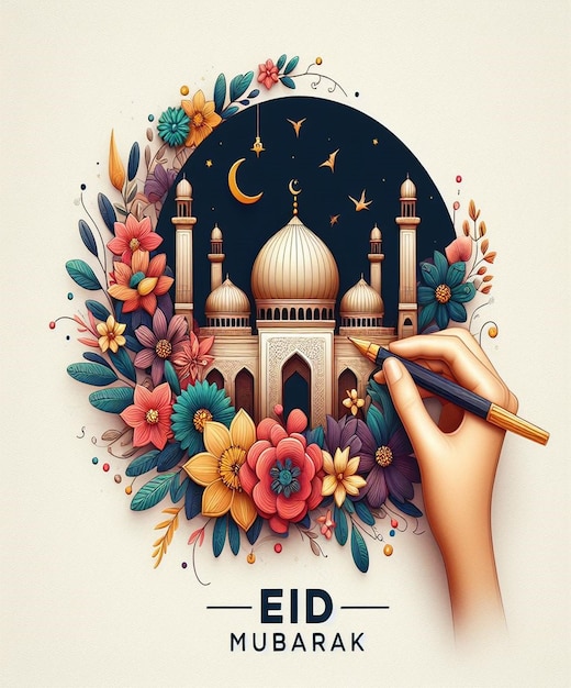 This design is made for Islamic events like Eid ul Fitr and Eid ul Adha