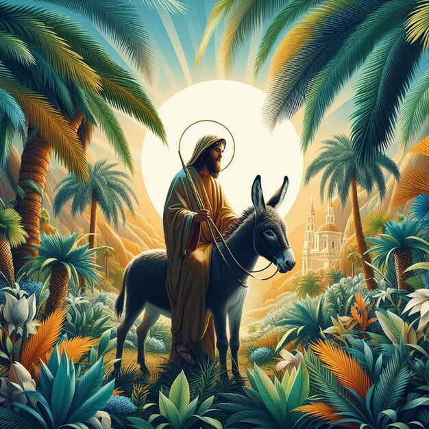 This design is made for palm sunday festival