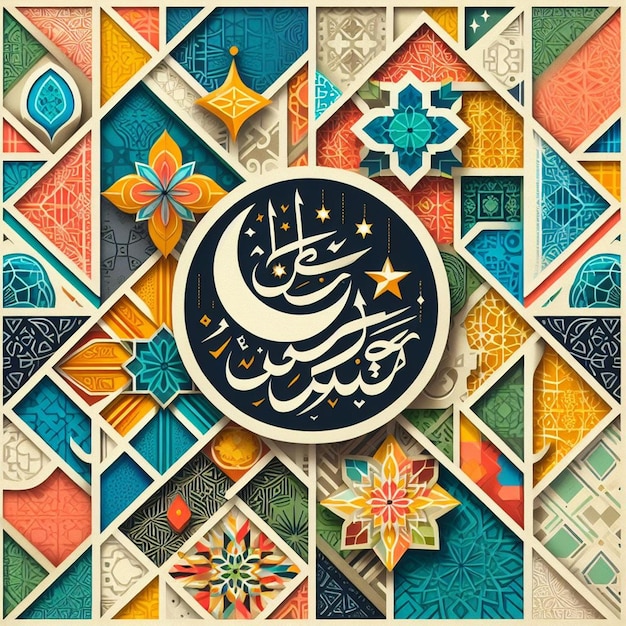 This illustration is made for Eid al Fitr Eid al Adha and Mahe Ramadan