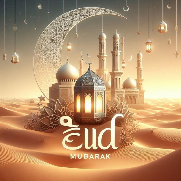 This illustration is made for Eid ul Fitr Eid ul Adha and Mahe Ramadan