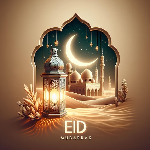 This illustration is made for Eid ul Fitr Eid ul Adha and Mahe Ramadan