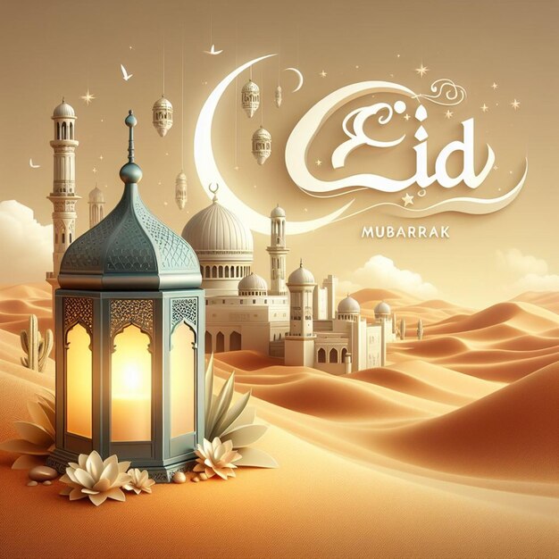 This illustration is made for Eid ul Fitr Eid ul Adha and Mahe Ramadan