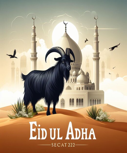 사진 이 일러스트레이션은 이슬람 메가 이벤트 eid ul adha를 위해 만들어졌습니다.