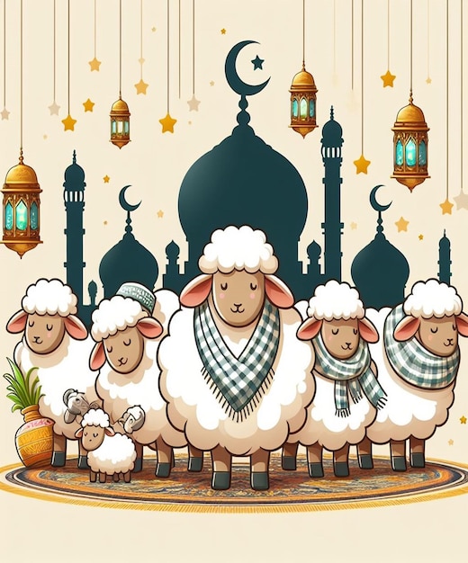 This illustration is made for the Islamic Mega Event Eid Ul Adha