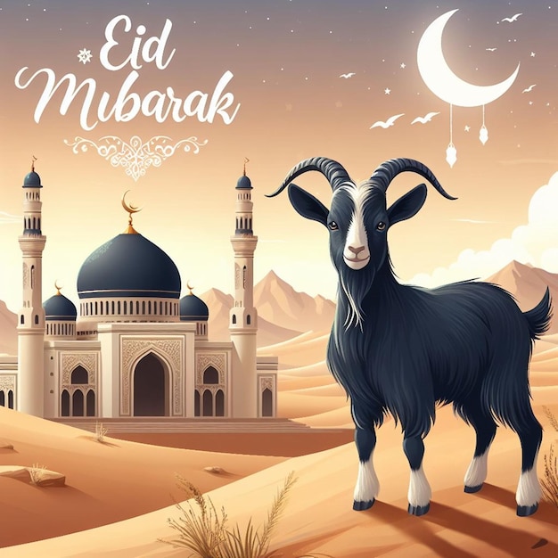 This illustration is made for the islamic mega event eid ul adha