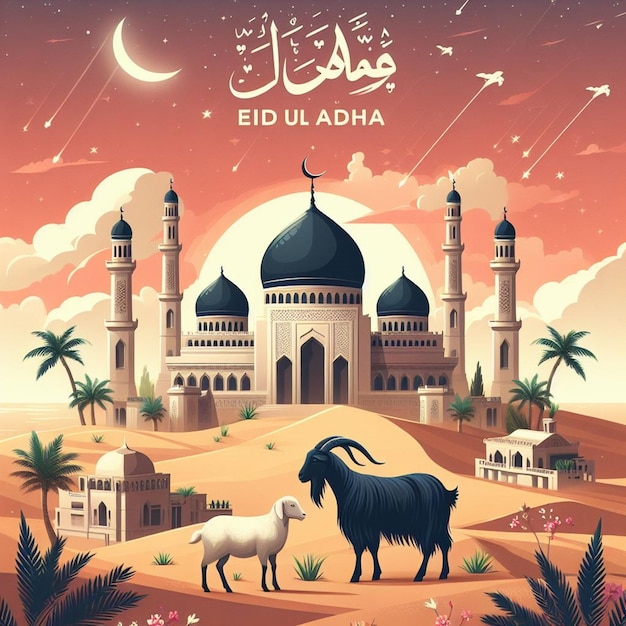 Эта иллюстрация сделана для исламского мега-события Eid Ul Adha