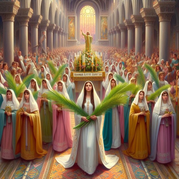 This illustration was created for the Palm Sunday event