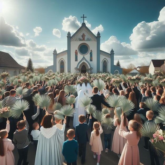 This illustration was created for the Palm Sunday event