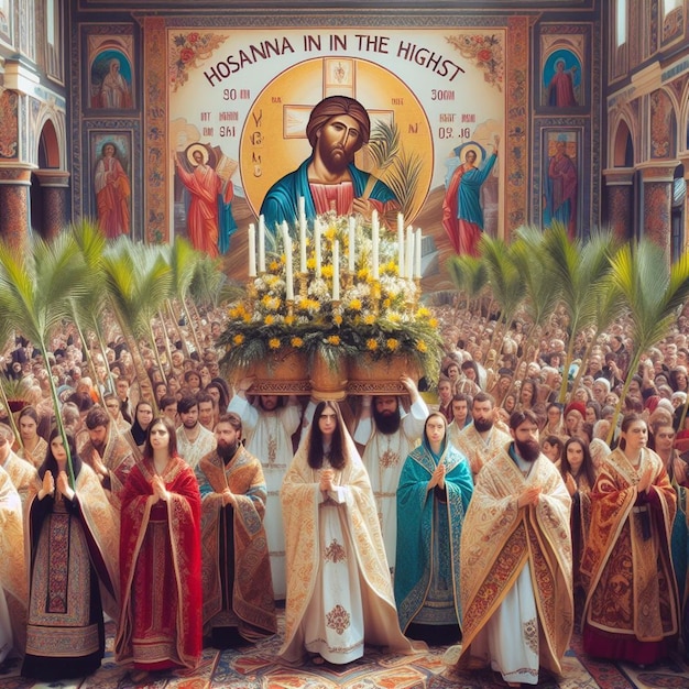 This illustration was created for the Palm Sunday event