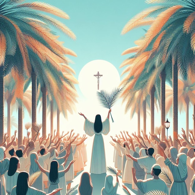 This illustration was created for the Palm Sunday event