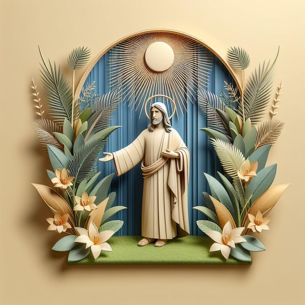 This illustration was created for the Palm Sunday event