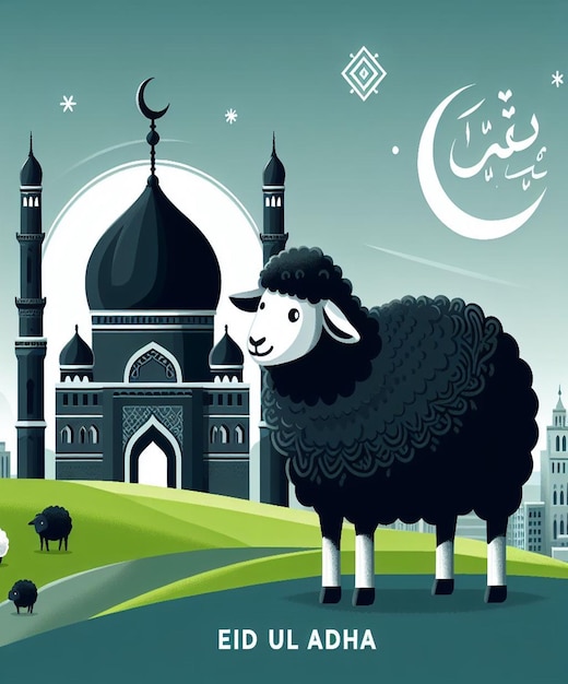 This image is created for Islamic events like Eid ul Adha